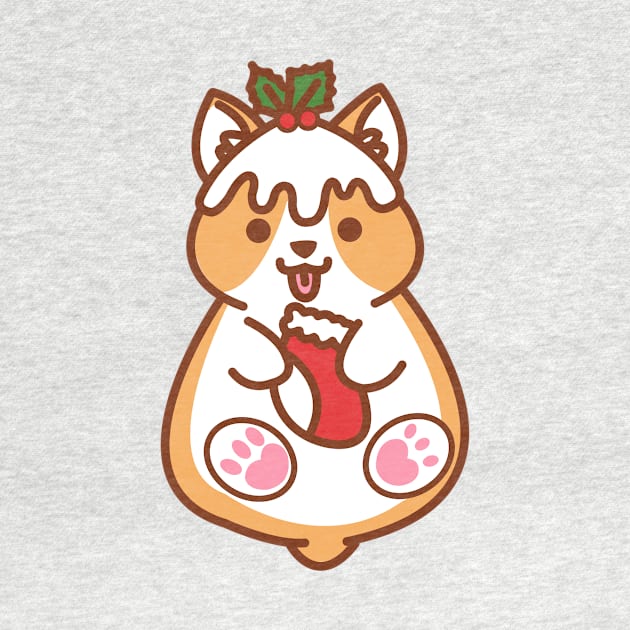 Christmas Corgi by mintcorner